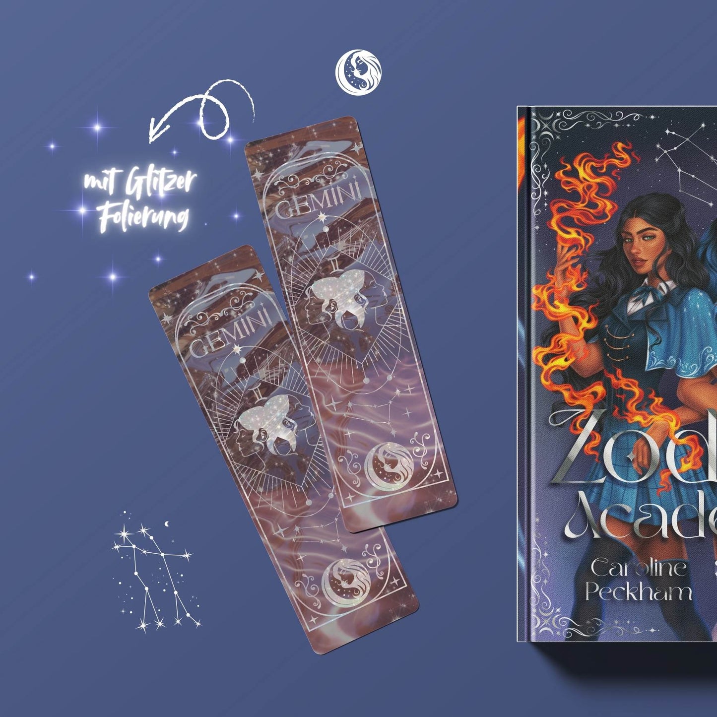 Lesezeichen mit exklusiver Veredelung - GEMINI ♊️✨